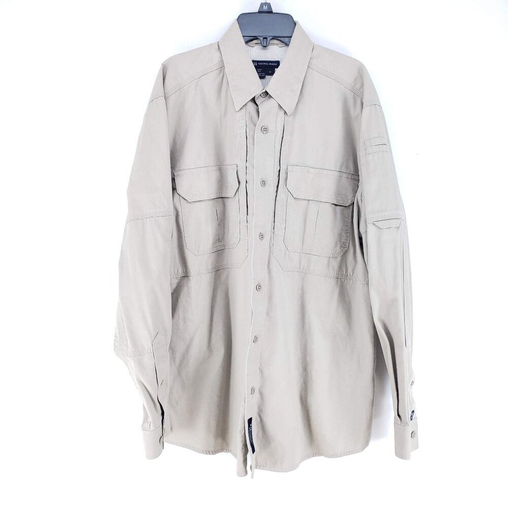 5.11 Tactical Utility Shirt Men's Size Medium Tan